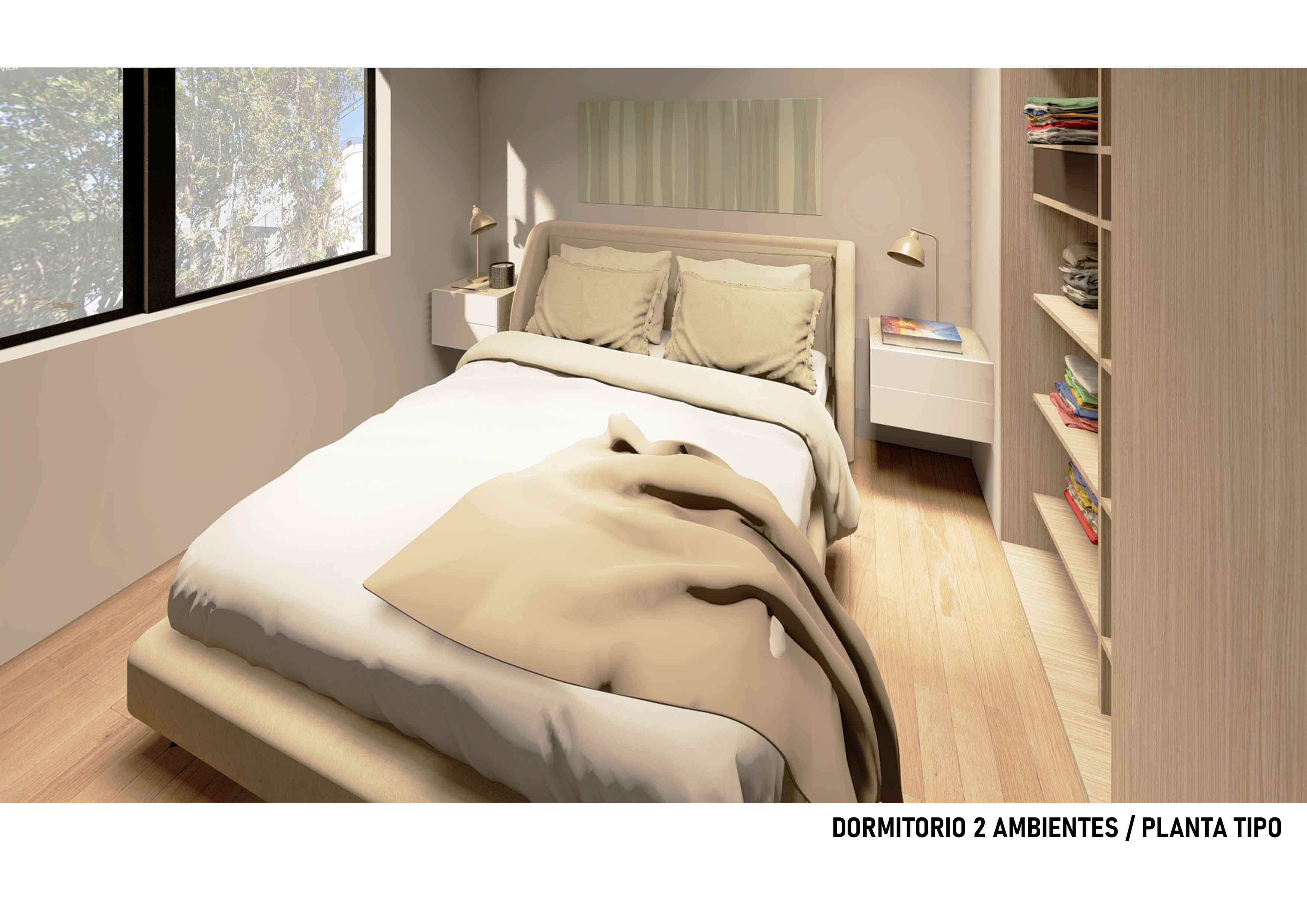 2 ambientes - Dormitorio planta