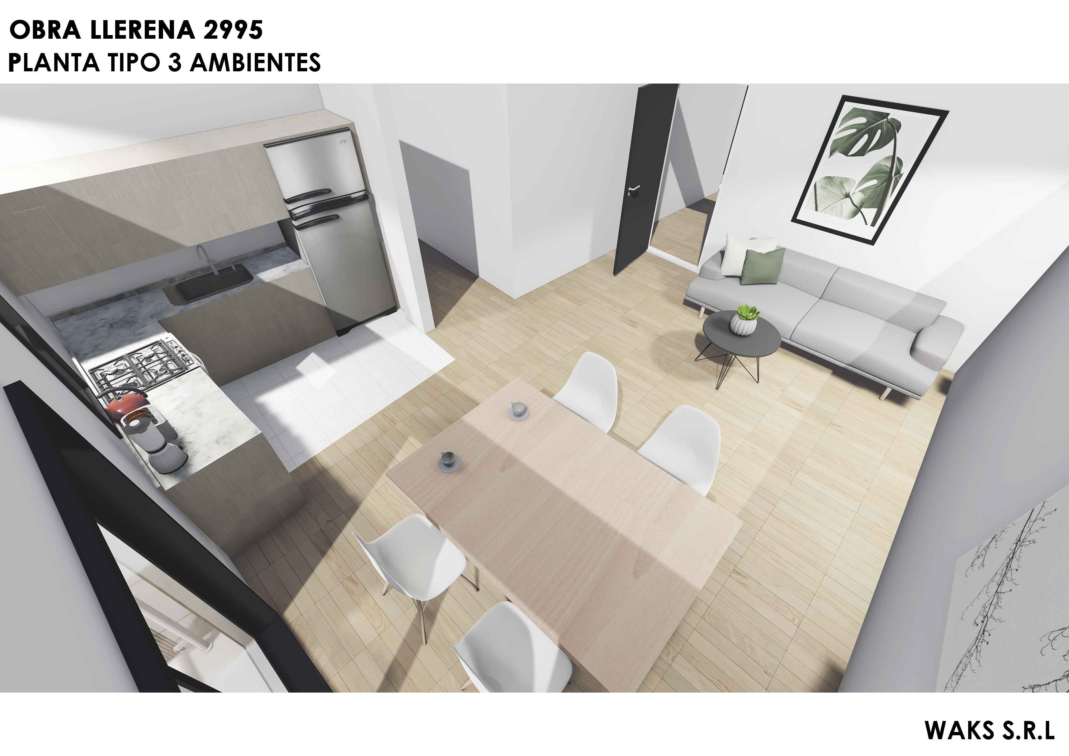 3 ambientes - Living 2