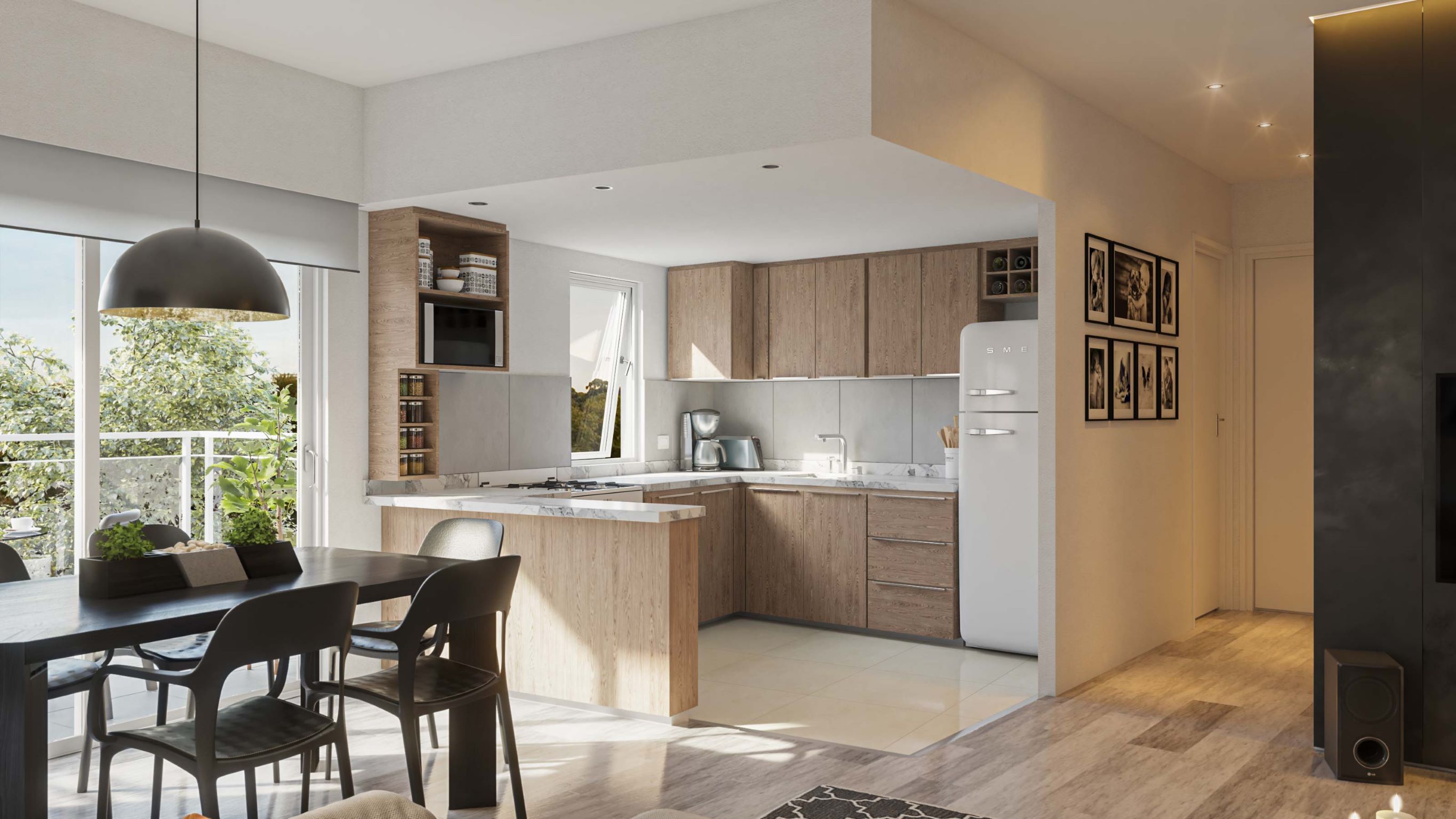 3 ambientes - Cocina pasillo 2